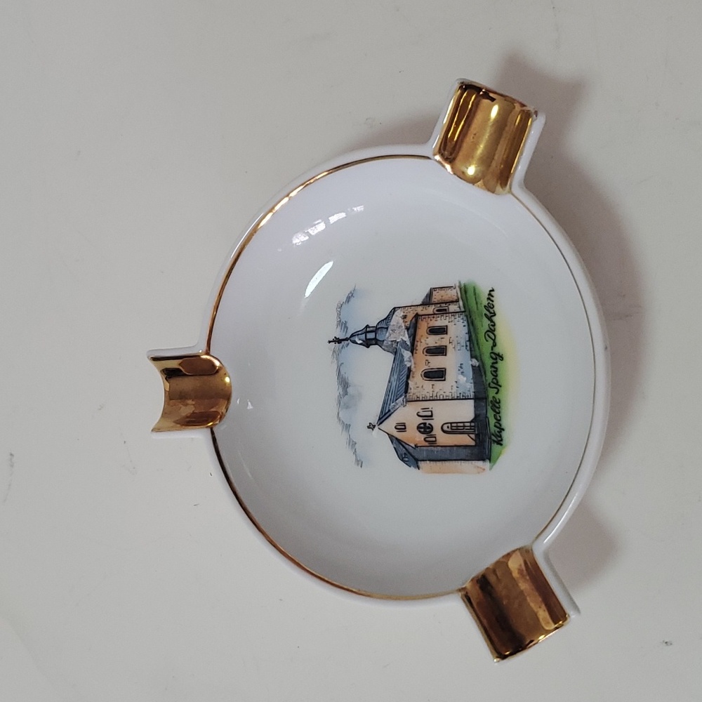 Vintage Bavaria Porcelain Handpainted Ashtray